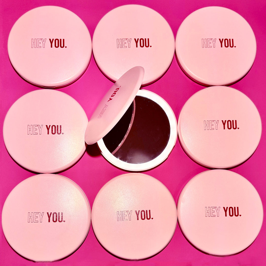 'HEY YOU' LED Mirror